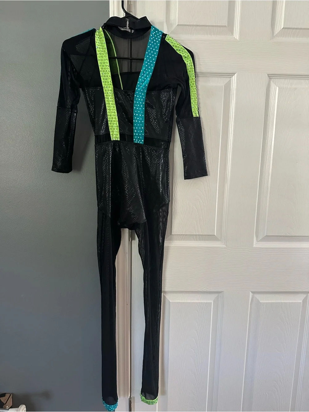 Revolution Dance Electric Touch Black Dance Unitard